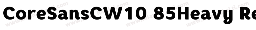 CoreSansCW10 85Heavy Regular字体转换